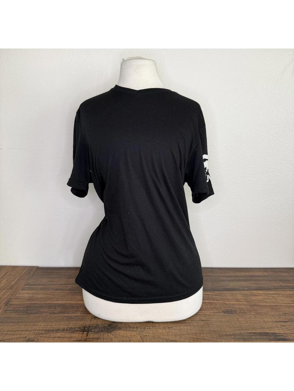 Ecko Unltd Black Graphic T-Shirt with Logo on Sleeve Small
